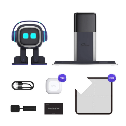 EMO Go Home Robot, Pet de Mesa AI com Dock de Carregamento, Living.AI